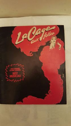 Vintage La Cage Aug Folles Broadway play program