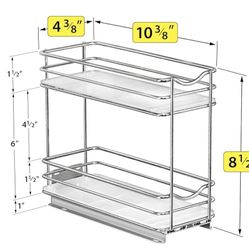 Spice Rack Roll Out 2 Tier (Spices Not Included)