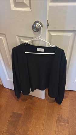 Black cardigan