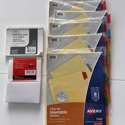 Dividers/ Ruled Note Cards 