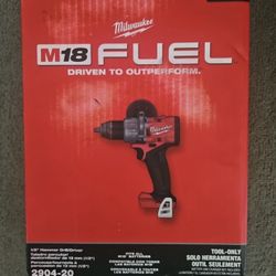 Milwaukee M18 FUEL 18V Lithium-lon Brushless Cordless 1/2 in. Hammer Drill/Driver (Tool-Only)