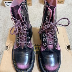 Dr Martens Pink Jadon Max platform boots