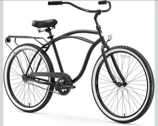 sixthreezero Around The Block Men's Beach Cruiser Bike, Hybrid Bicycle with Rear Rack