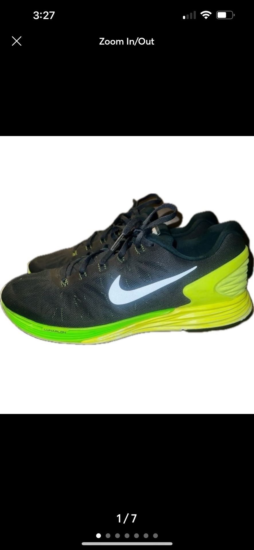 Nike LunarGlide 6 Athletic Sneakers, Men’s Size 10.5