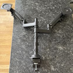 ErGear Dual Monitor Mount (Twist Clamp/Drill Free)