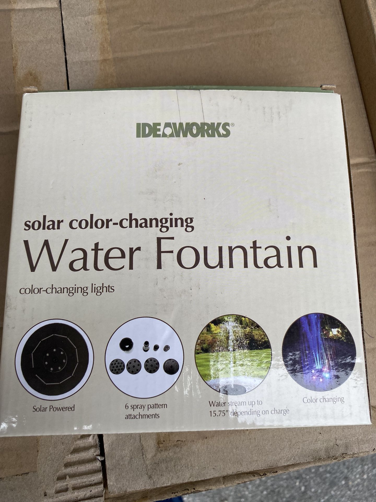 Solar Color Changing Fountain For Pool