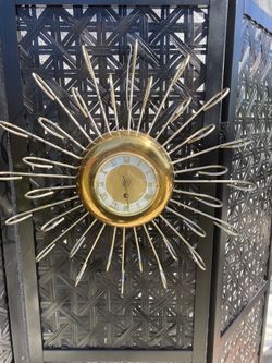 J&M 8 Day Mid Century Clock 