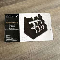 Bracelet Holder with 3 Tier Rack, Black Velvet Detachable Display Stand Organizer Storage