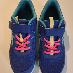 Big Girls size 6W "Saucony" Wind 3.0 A/C Purple/Blue Athletic Sneakers 