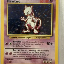 1999 Base Holo Mewtwo PSA 6 Pokemon