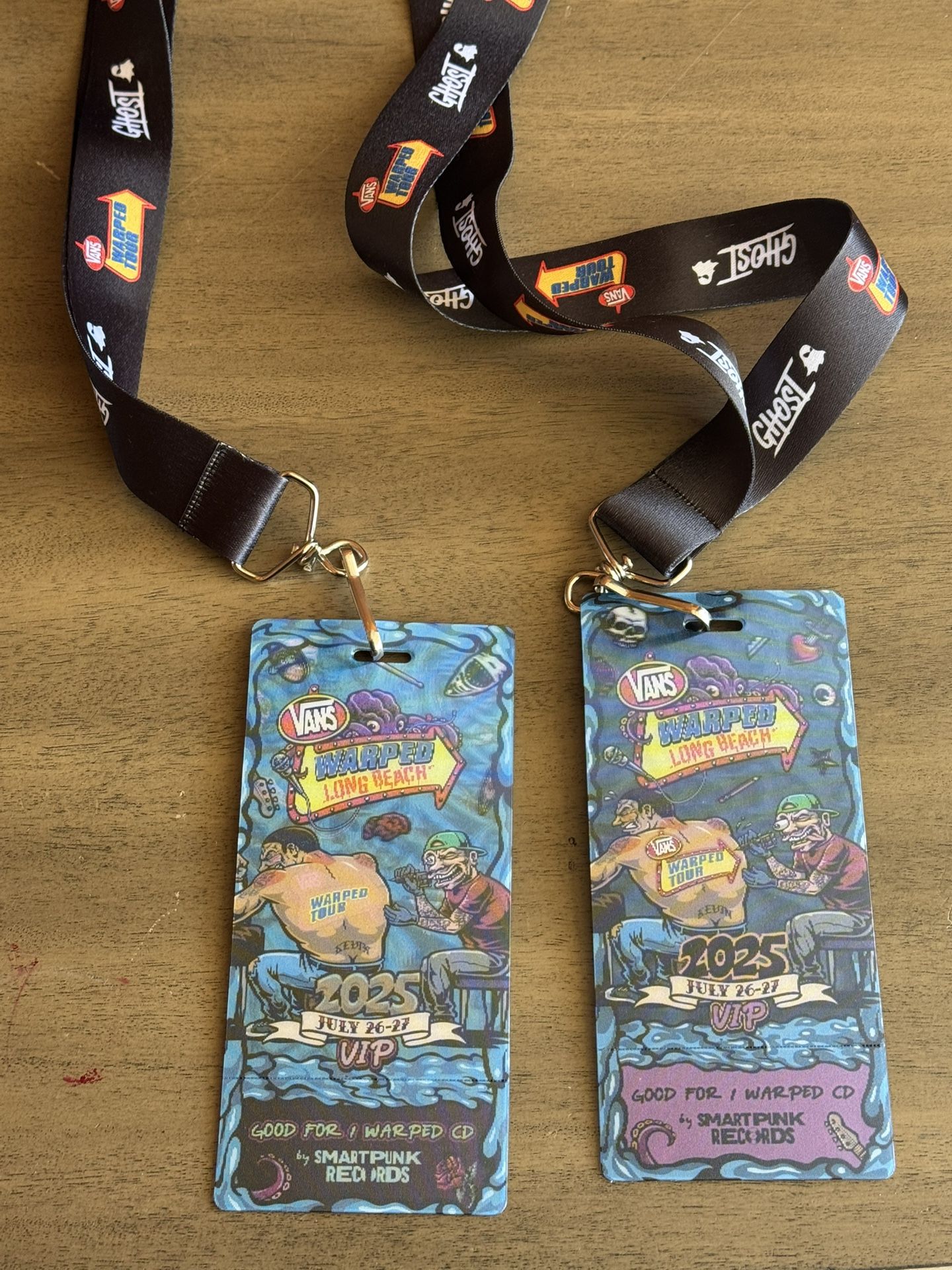 2 Day 2 VIP Tickets Vans Wrap Tour….. Just Want Wat I Paid For Them 400 Each