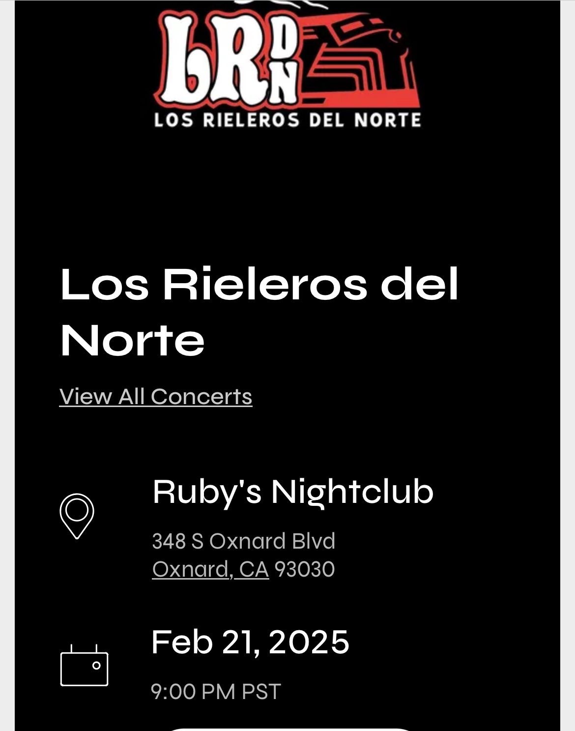 Los Rieleros Del Norte Ticket Oxnard Ca