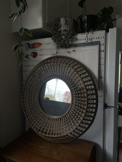 Rattan Mirror