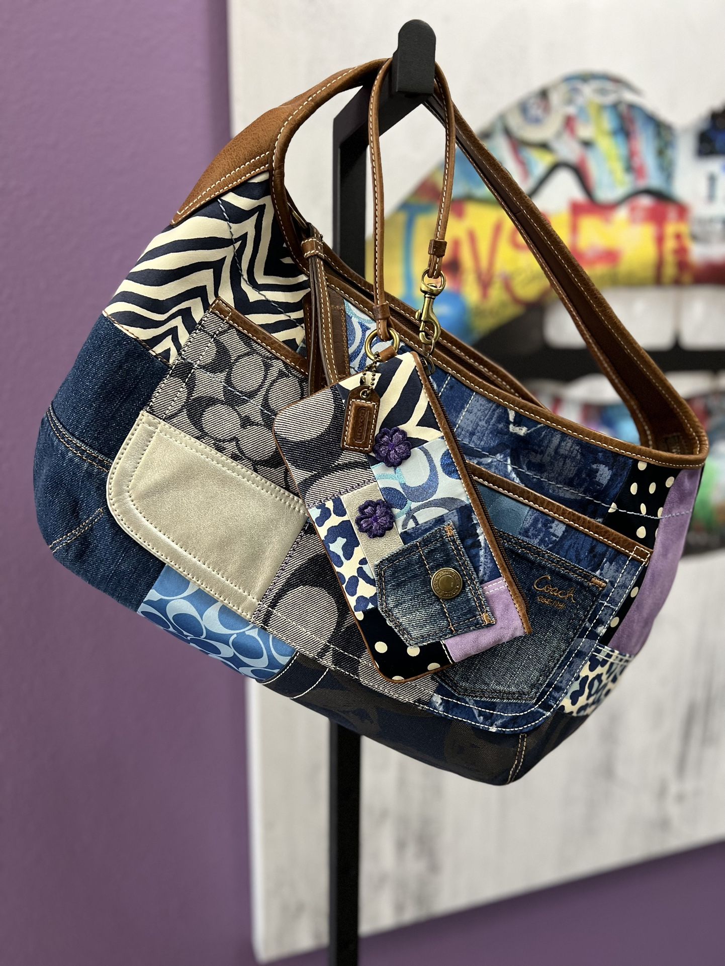 Coach Patchwork Tote Bags