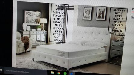 Queen mattress 10inch memory form