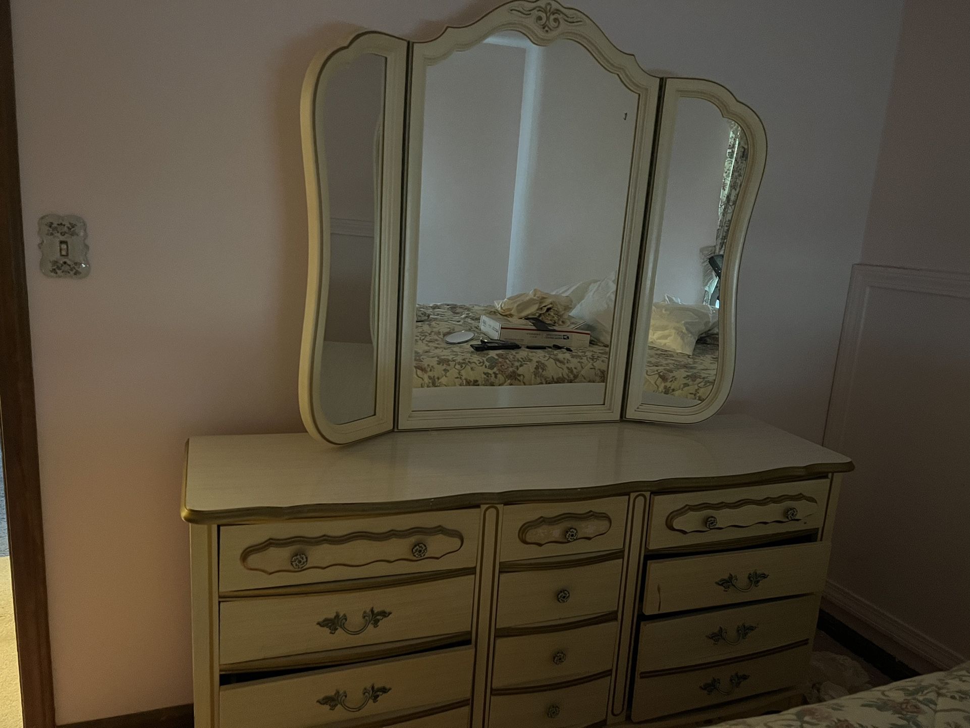 Dresser And Mirror