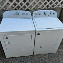 WASHER AND DRYER SET WHIRLPOOL EXTRA CAPACITY PLUS 