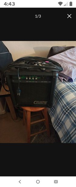 Crate practice amp 60 firm comes with 2cords