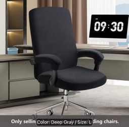 Armchair Slipcovers, 3pcs Set, Boss Chair/Computer Chair Cover, Swivel Chair Cover, Full Wrap with Zipper Design, Removable and Washable, Universal Sl