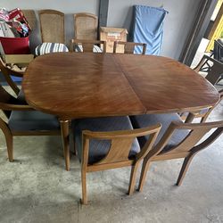 Mid Century Dining Table And 6 Chairs