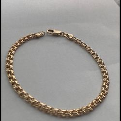 14k gold plated Stainless steel bracelet