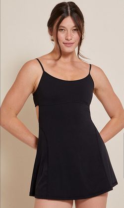 PACSUN PAC WHISPER Active Sunrise Solid  Black Dress NEW w Tags Size Medium
