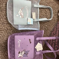Kuromi and Cinnamoroll Mesh Tote Bags/Purses - 2022