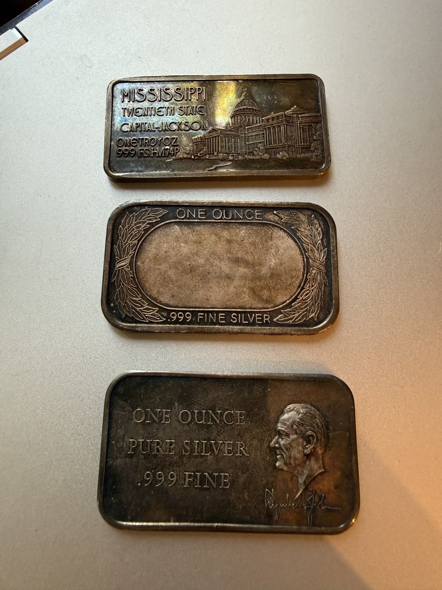 1 OUNCE silver Bars - 3 Total - $150 OBO