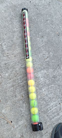 21 Golf Ball . Plastic Shag Tube Clear Golf Ball
