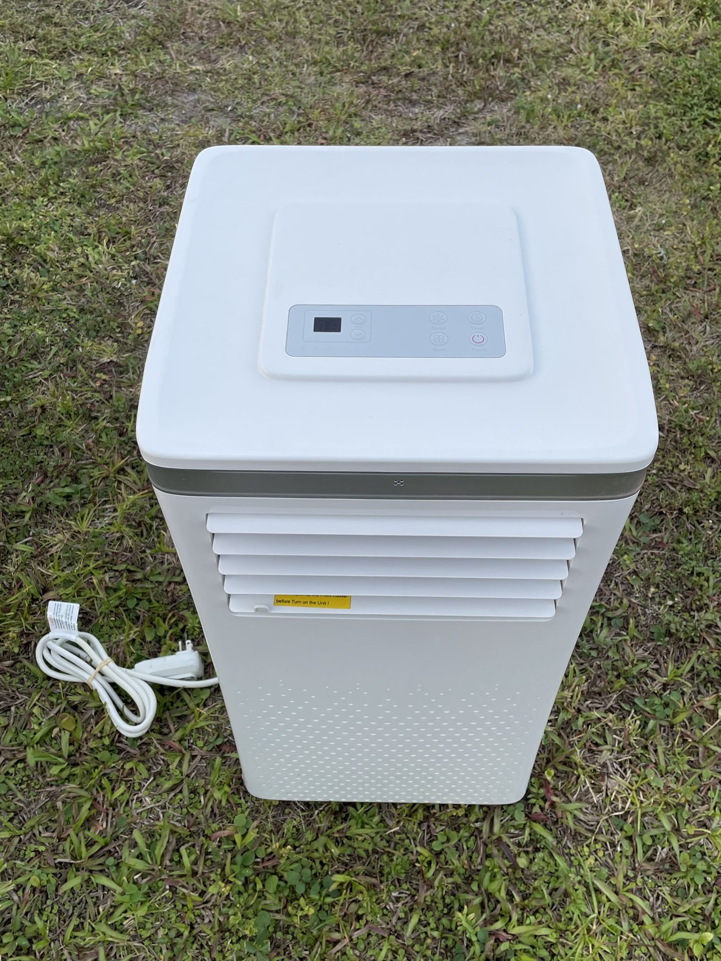 Joy Pebble Portable Air Conditioner 8000 BTU Cools 250 Sq. Ft with Dehumidifier & Drain Hose