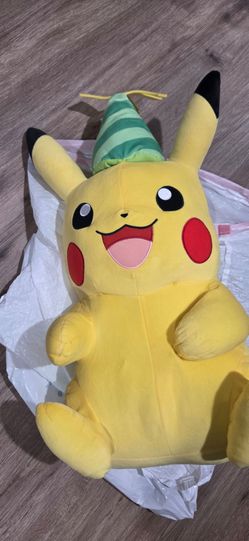Pikachu Party Hat Plush Stuffed Toy