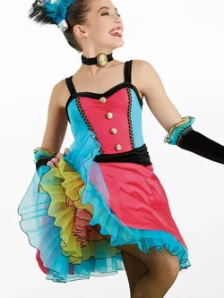 GENUINE Weissman Can Can Dance Costume 10994 SIZE XL CHILD