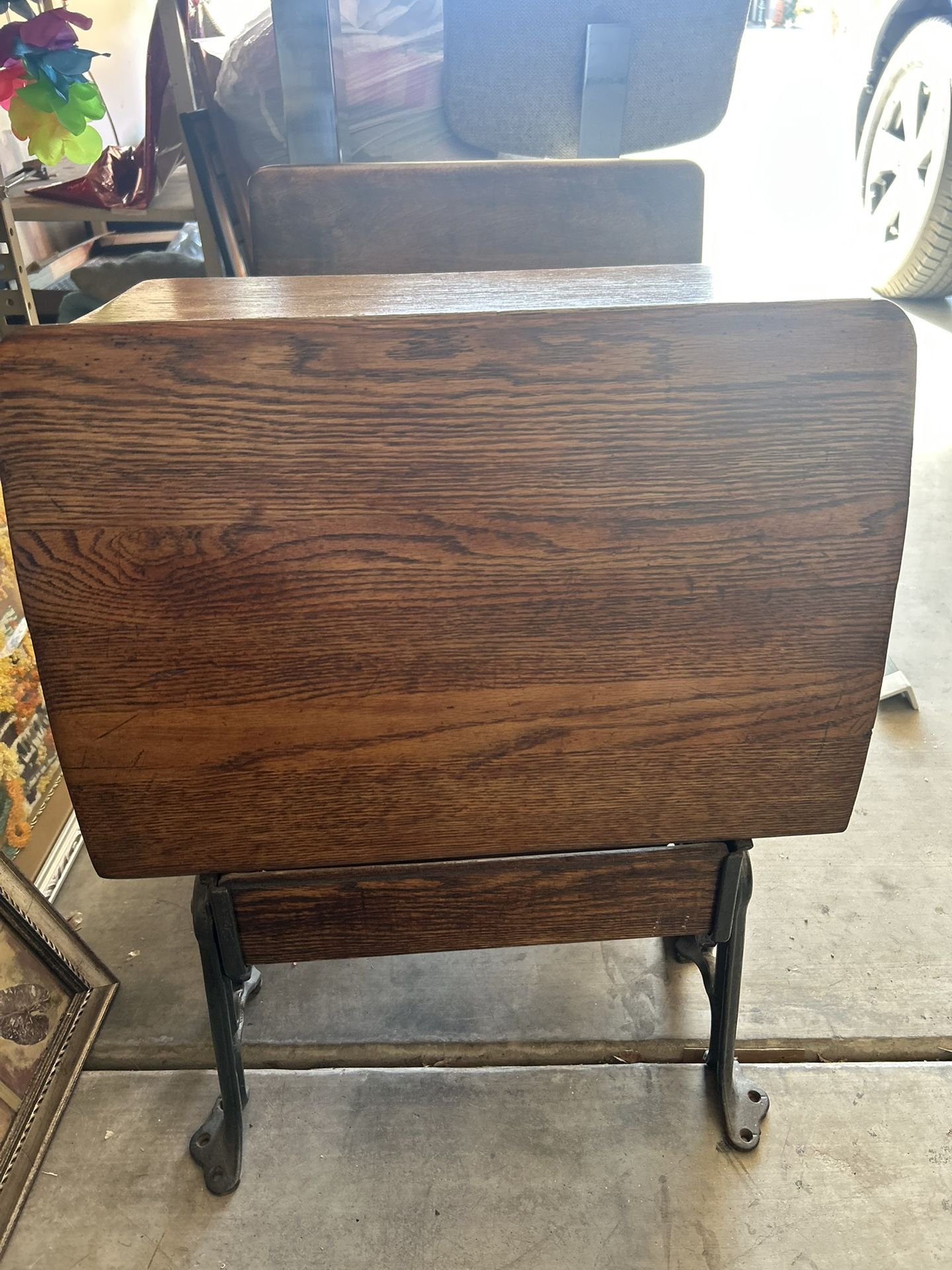 Antique children’s desk and chair