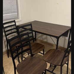 Table and 4 chairs