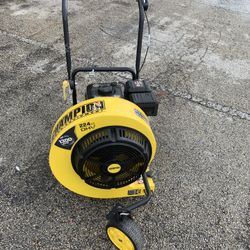160 MPH 1300 CFM 224 cc Walk-Behind Gas Leaf Blower with Swivel Front Wheel and 90-Degree Flow Diverter