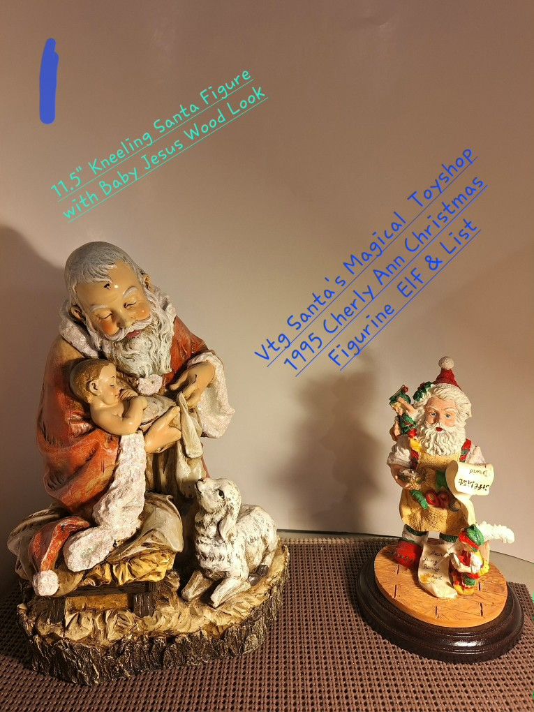 Christmas Santa's Figurine For Sale-(please Read Descriptions)