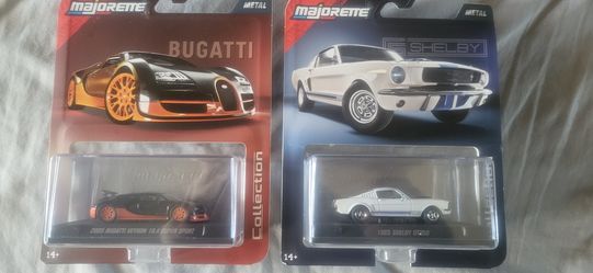 2005 Bugatti + 1965 Shelby diecast