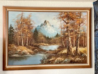 Vintage Mountain Painting (OBO)