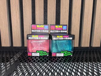 Blue & Red Needoh Nice Cube Glitter and Glow - New in box