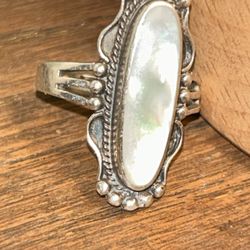 Size 7 vintage Navajo abalone ring