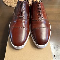 New Allen Edmonds F2 Shell Cordovan Shopworn Park Avenue Sneakers Chili