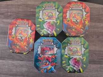Pokémon Ascended Heroes Tin: Meganium, Feraligatr, Emboar
