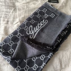 Gucci Reversible Scarf 100% Silk- Brand New 
