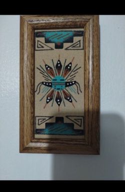 NAVAJO SAND PAINTING WALL ART 7"×4" - AC100