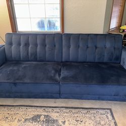 Blue Velvet Couch