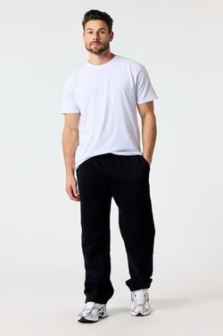 Black/Grey Men's Relaxed Fit Sweatpants