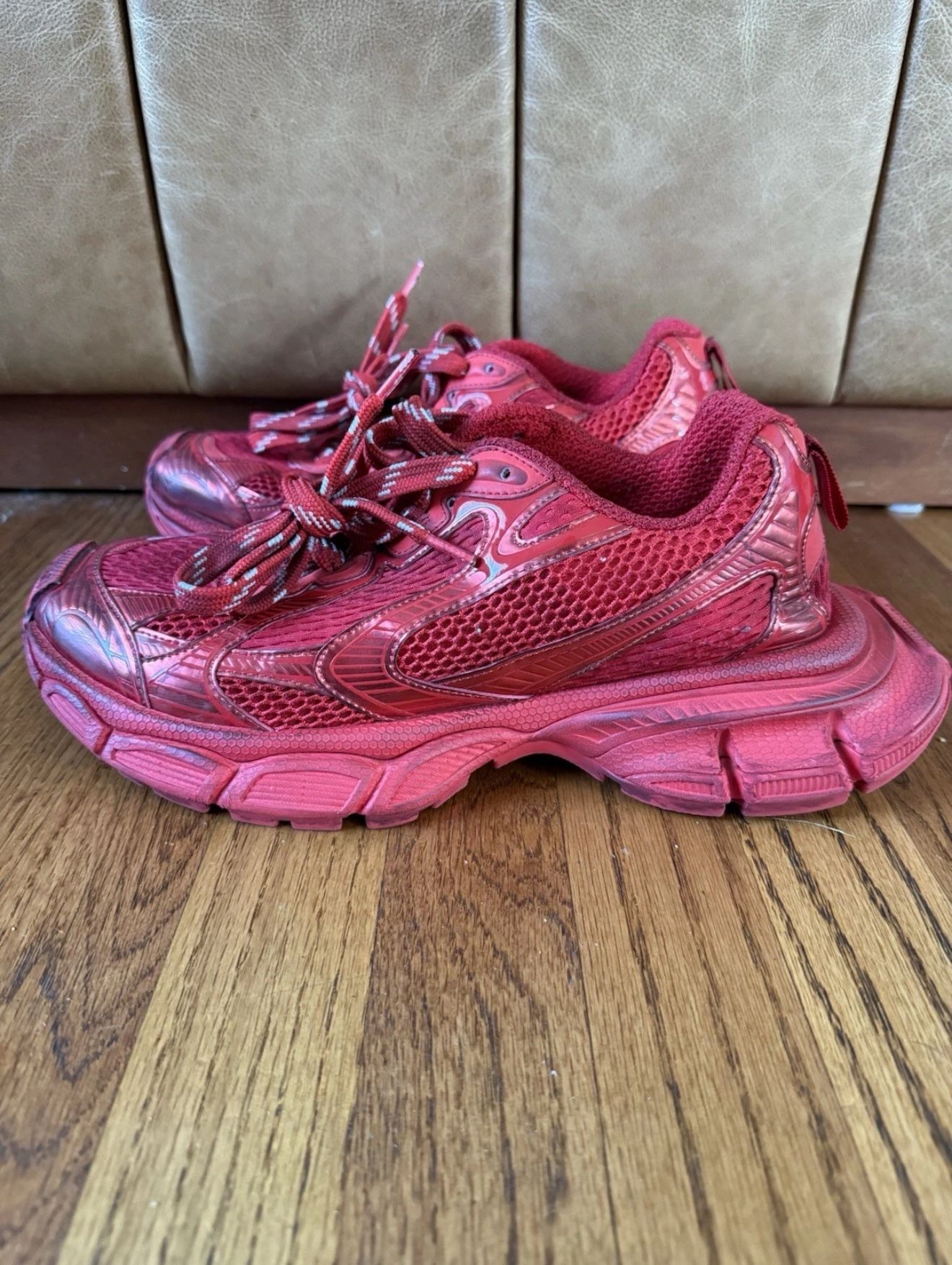 Balenciaga 3XL Sneaker Worn Out Red Size 43 10 Authentic Trainer 