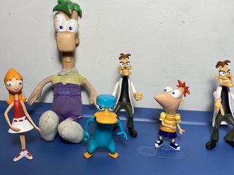 Phineas and Ferb Figure Lot Doofenshmirtz Perry Candace Disney