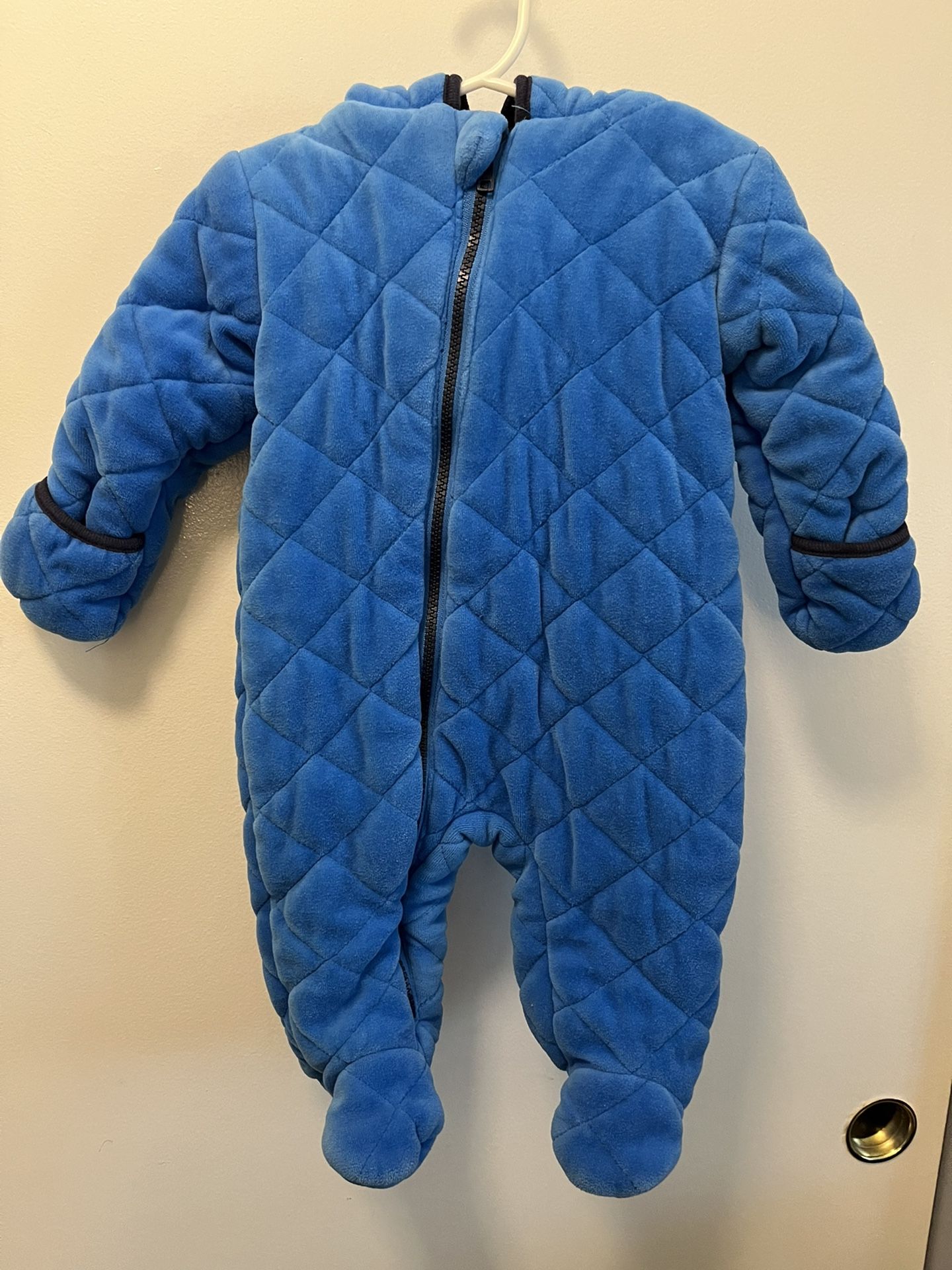 Koala Baby Infant Boy’s Blue w/navyTrim baby bunting size 6-9 Months