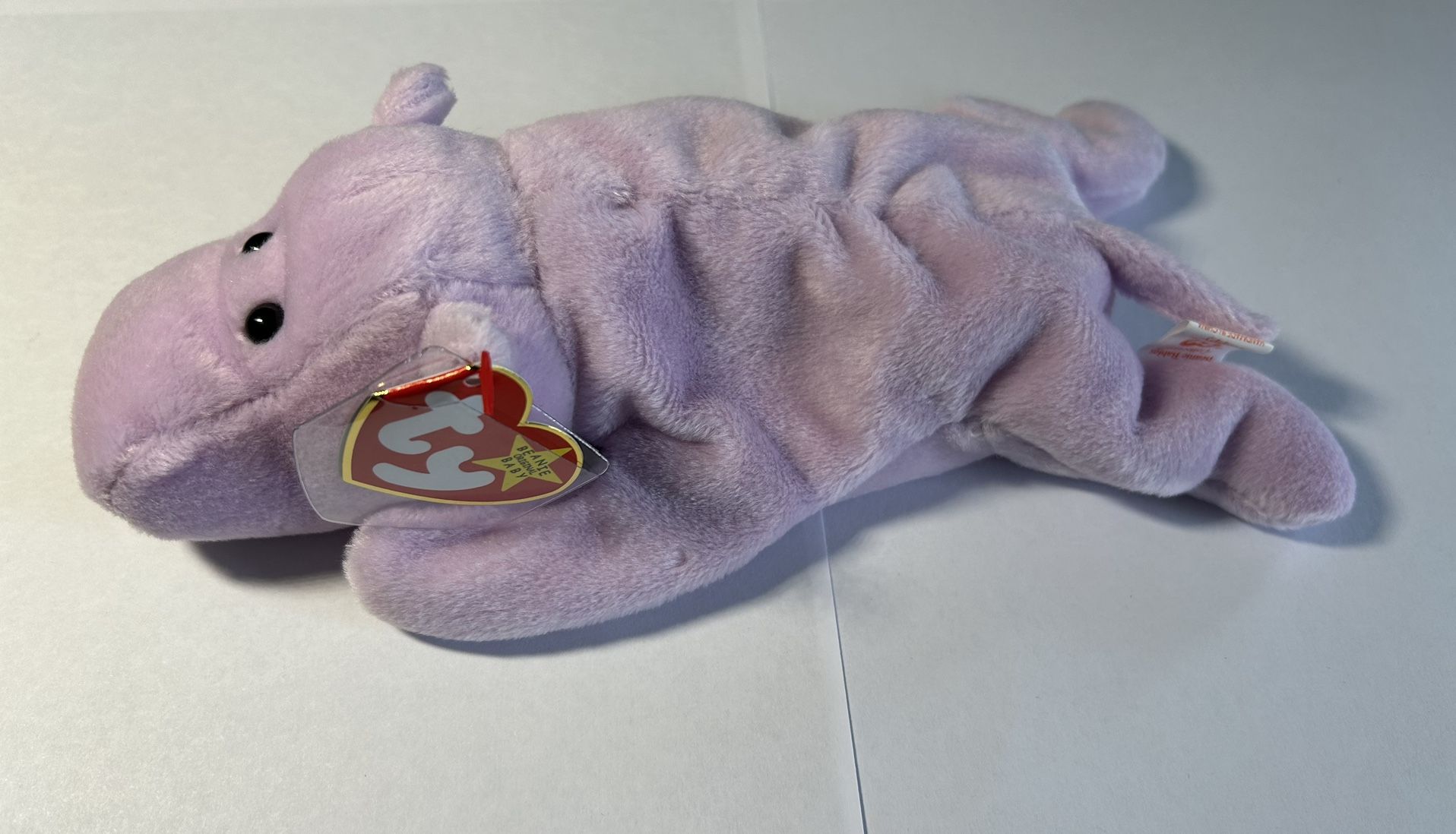 Beanie Baby Happy Hippopotamus Lavender Body